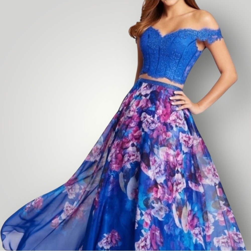 Ellie Wilde by Mon Cheri Corset Skirt Sep‎ Prom Dress Sz 4
